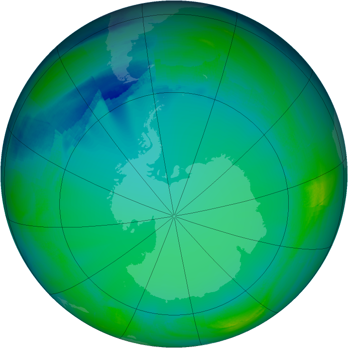 Ozone Map 2007-07-01